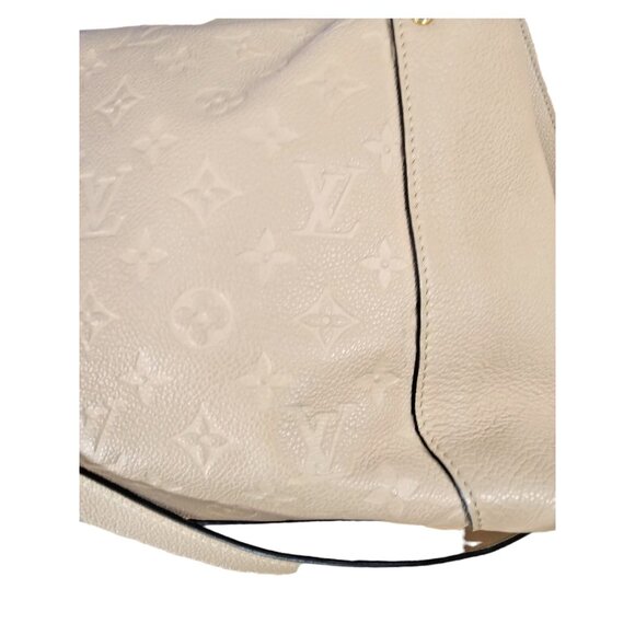 LOUIS VUITTON Bagatelle Empreinte Leather Dune Hobo Tote Shoulder Beige XL - Picture 10 of 16